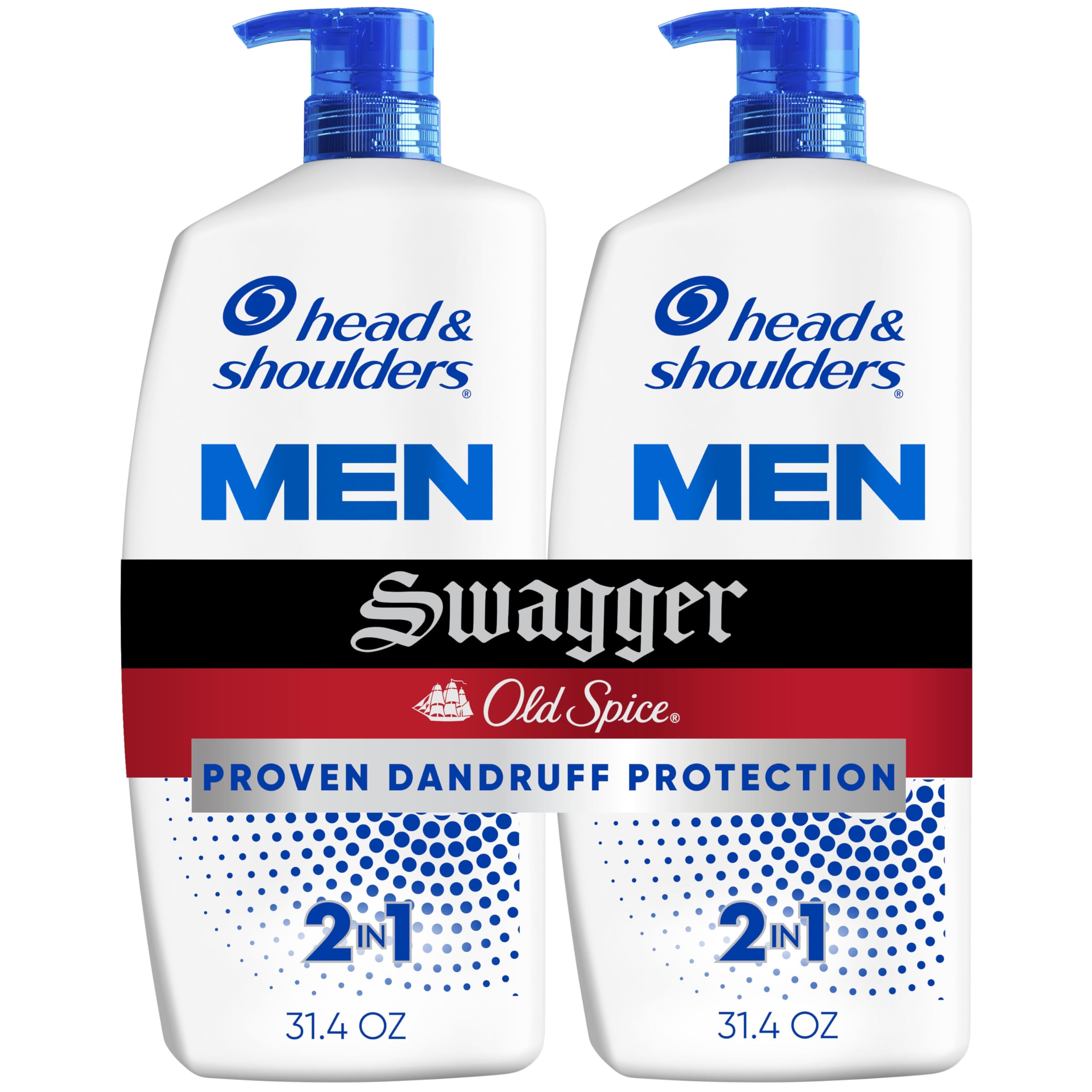 Head & Shoulders Swagger 2-in-1 bottle pour promotes easy dandruff protection in the shower