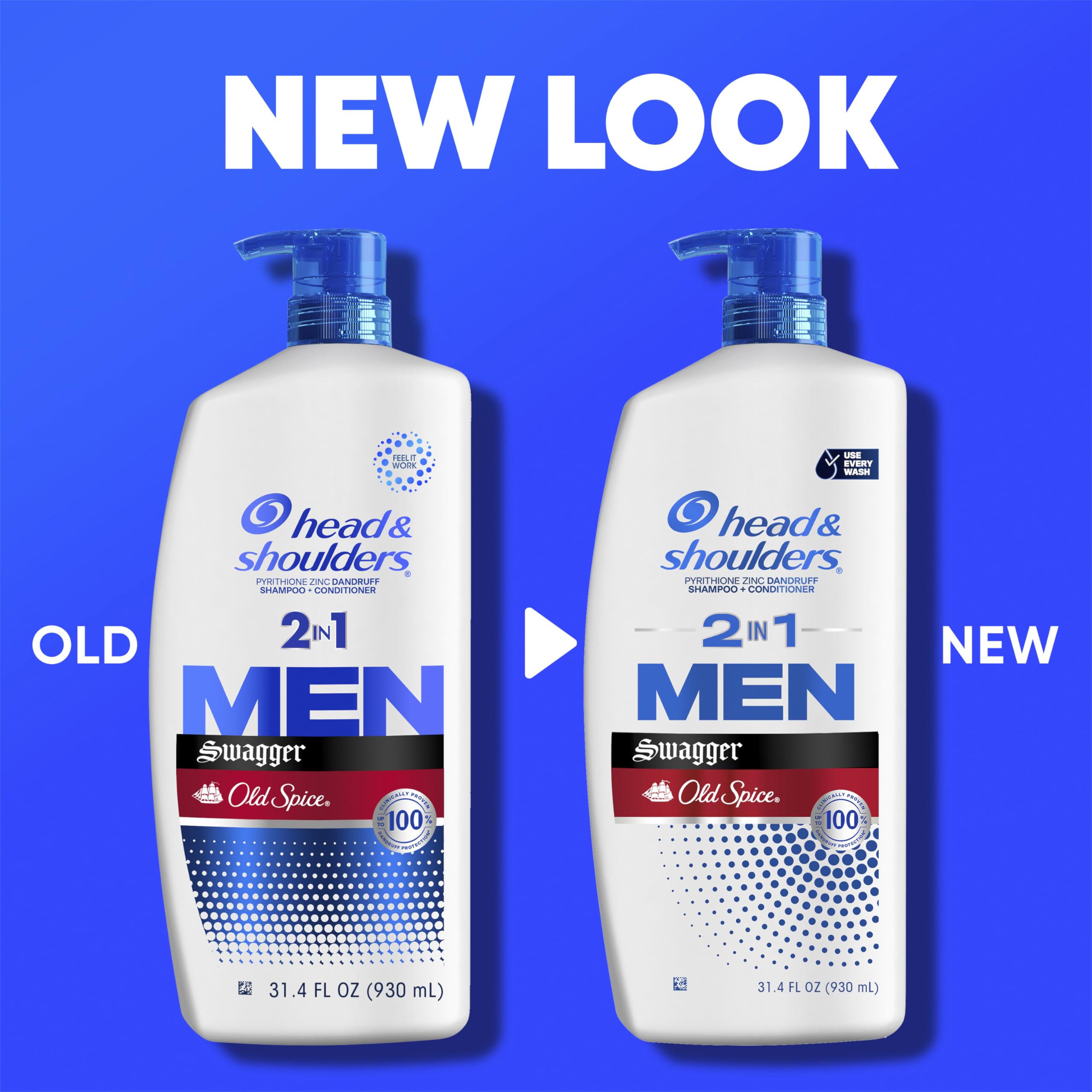 Head & Shoulders Swagger packaging front showcases bold branding and 2-in-1 promise