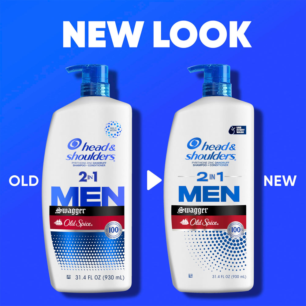 Head & Shoulders Swagger packaging front showcases bold branding and 2-in-1 promise