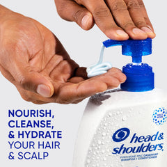 Head & Shoulders anti-dandruff shampoo-foam showing creamy lather for scalp care.