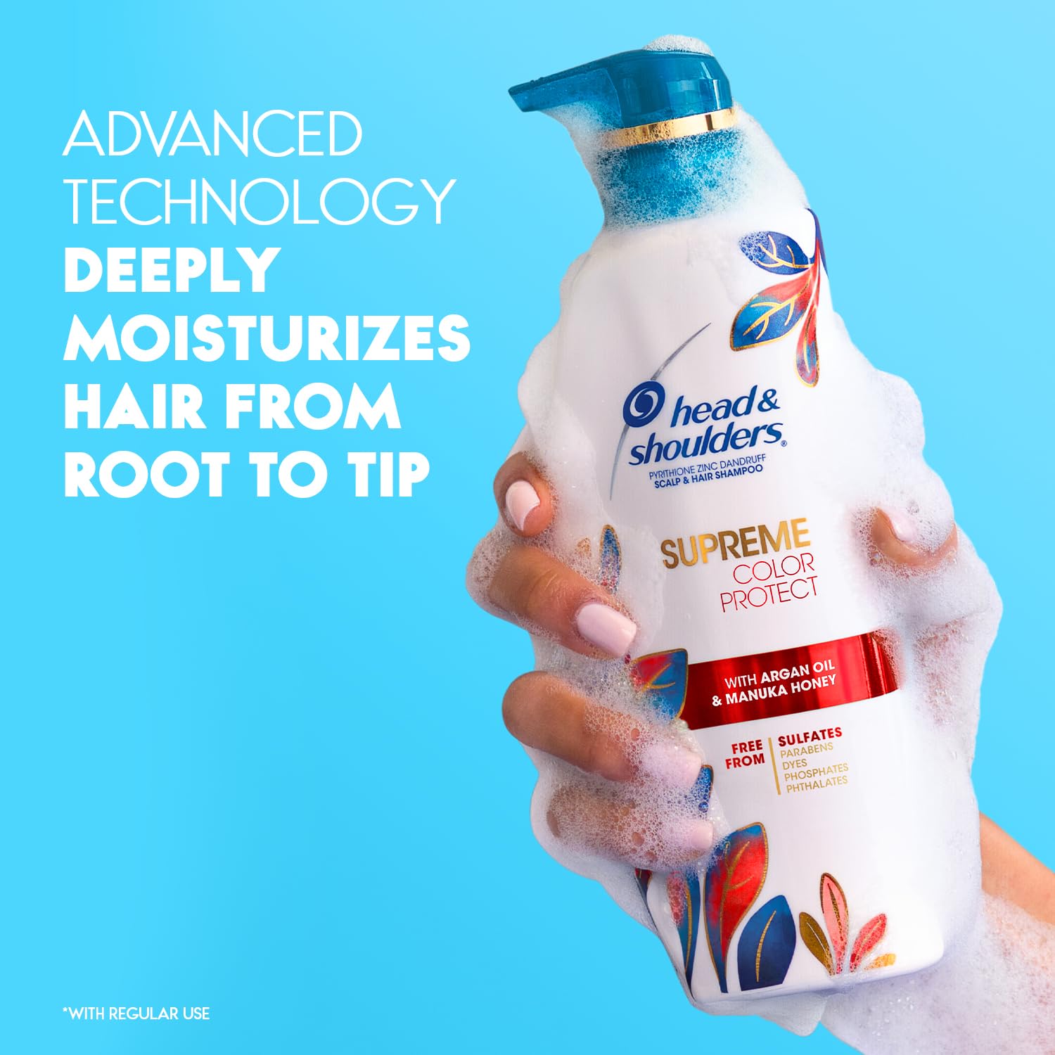 Head & Shoulders ayuda a suavizar picor y sequedad del cuero cabelludo.