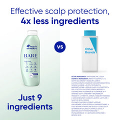 Aroma fresco de orchid-aloe en Head & Shoulders BARE tras lavado.