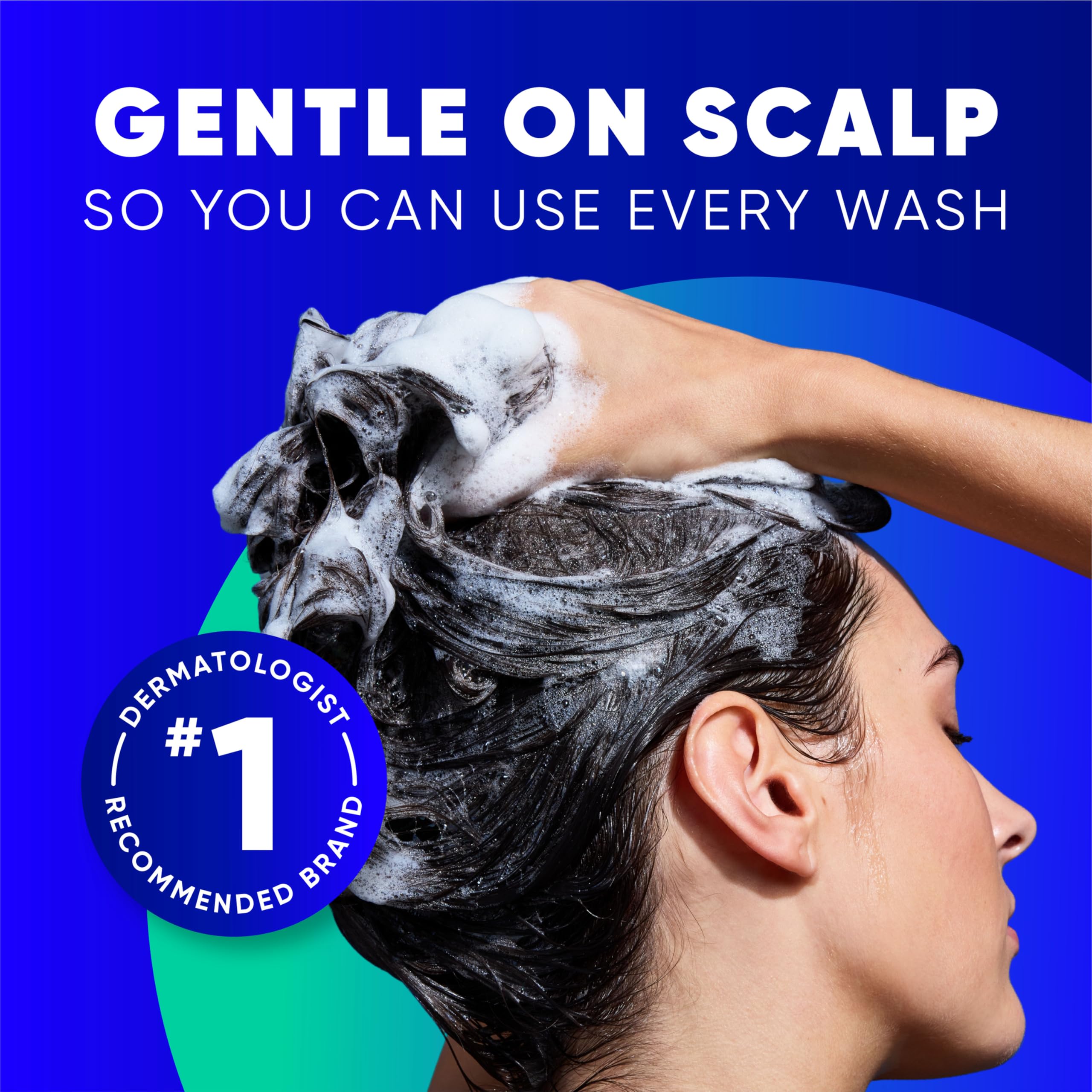 Head & Shoulders, aplicación con la palma para dosificación sencilla.