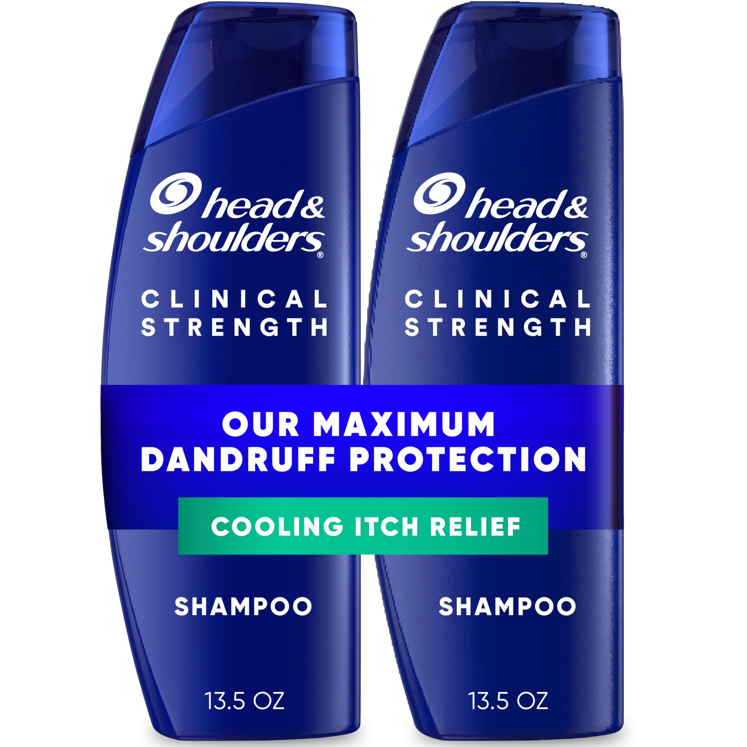 Head & Shoulders, botella de champú con fuerza clínica para controlar la caspa.