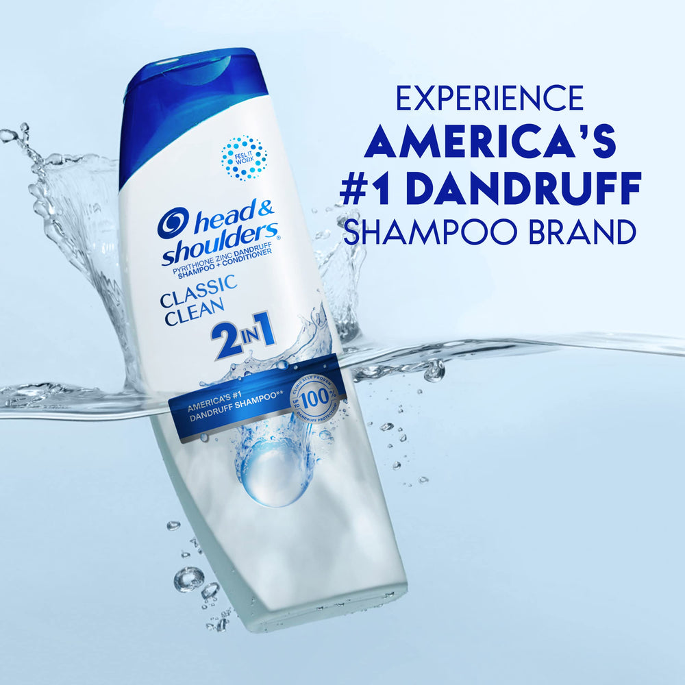 Head & Shoulders Classic Clean hair after use reveals soft, manageable strands.