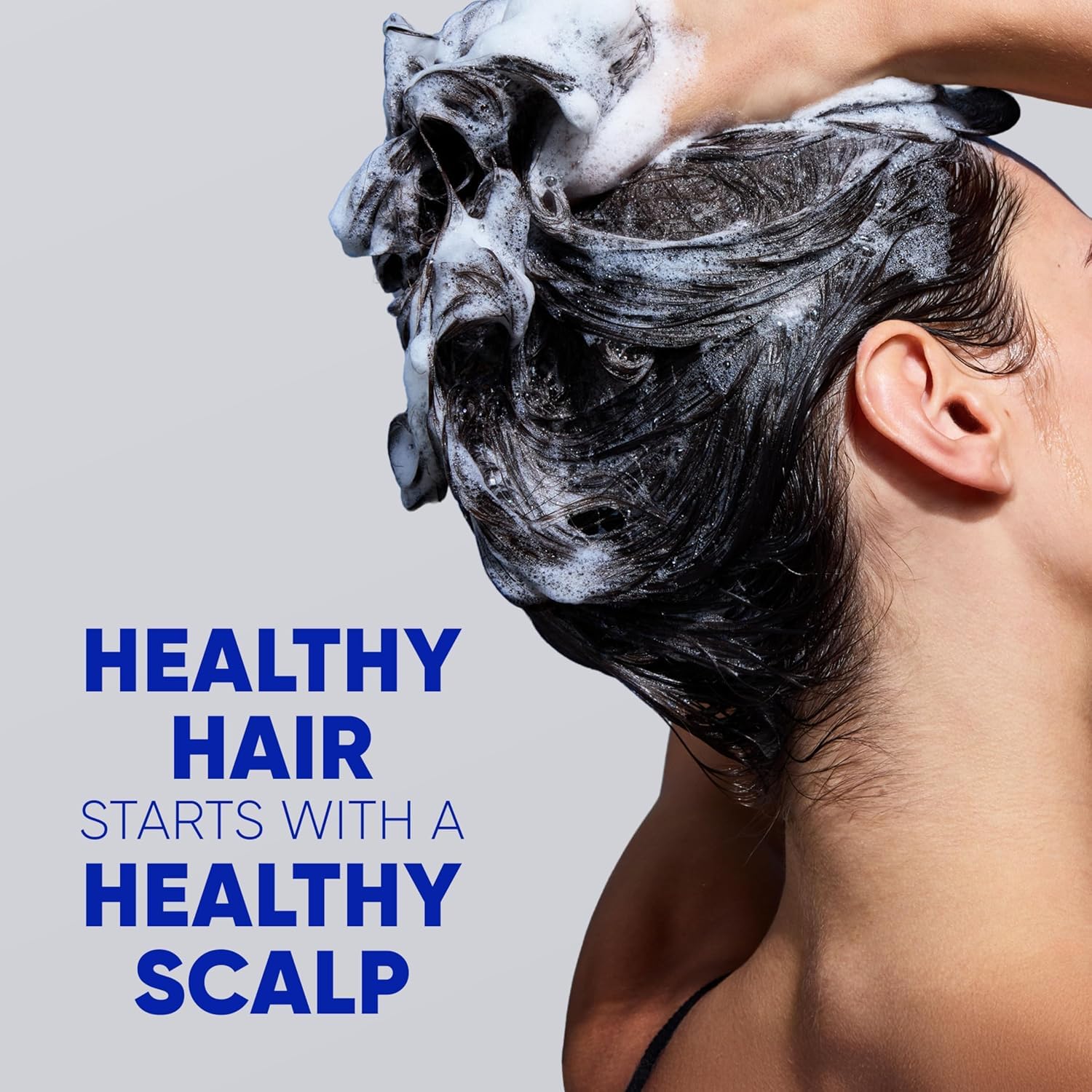 Head & Shoulders Classic Clean lather closeup with rich foam for cleansing.