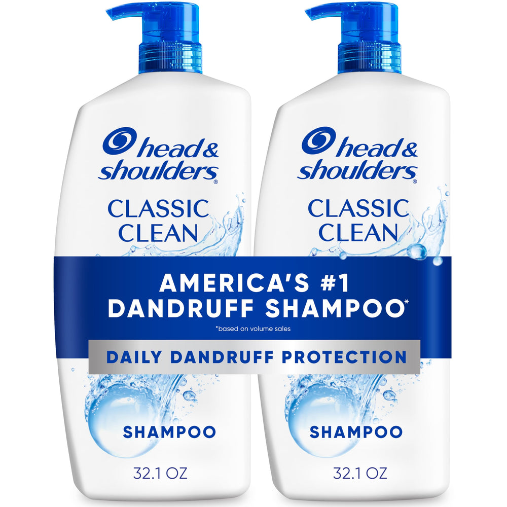 Head & Shoulders Classic Clean bottle front for daily use and flake relief.