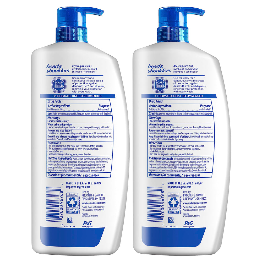 Head & Shoulders Dry Scalp Care 2in1 twin-pack box on display.