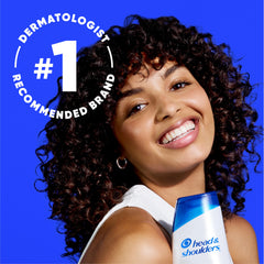 Head & Shoulders Full & Thick bottle pour demonstrates easy dispense during wash