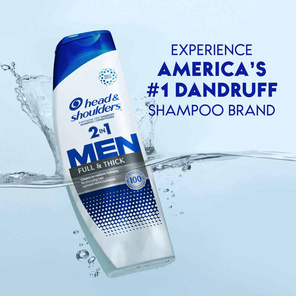 Head & Shoulders zinc formula bottle cap emphasizing dandruff protection