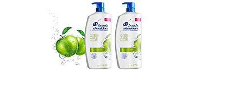 Head & Shoulders Green Apple shampoo after-wash hair feeling refreshed.