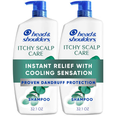 Head & Shoulders itchy scalp care shampoo bottle with eucalyptus for refreshing scalp comfort