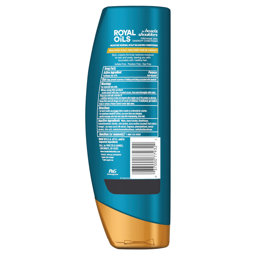 Bathroom counter scene with Head & Shoulders Royal Oils bottle ready for use.