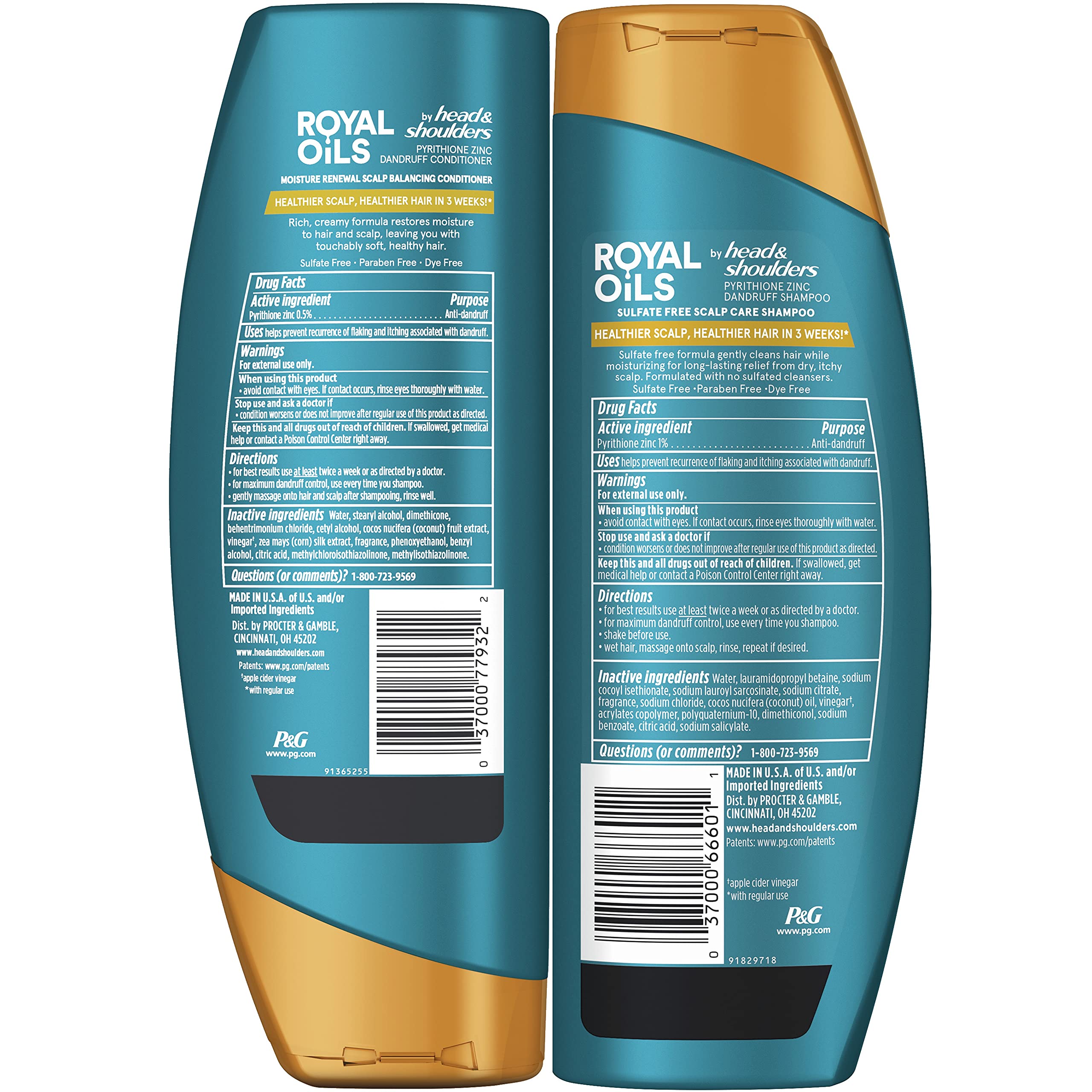 Head & Shoulders Royal Oils cabello suave y brillo tras uso