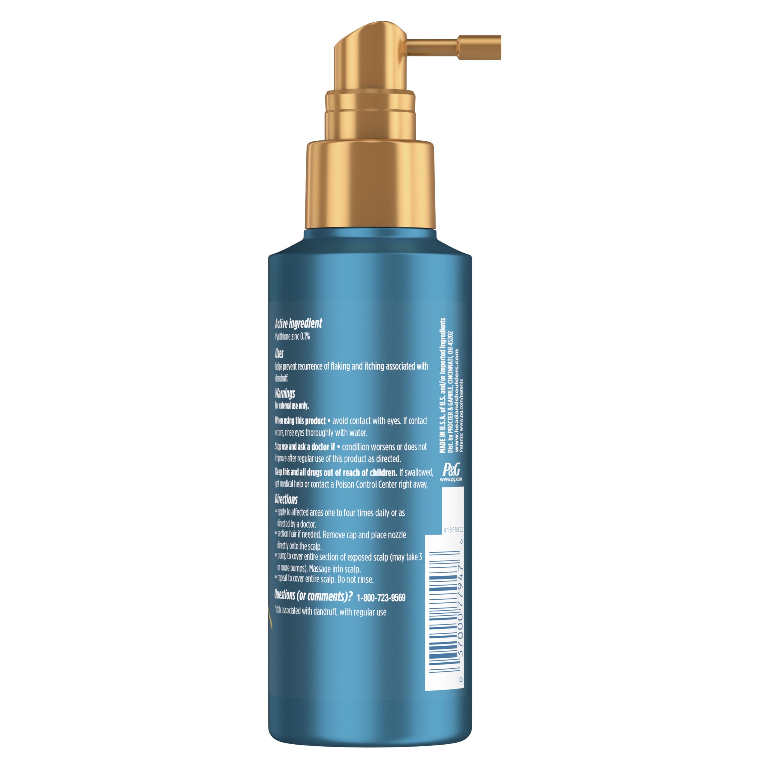 Bottle pour of Royal Oils Elixir for precise scalp application