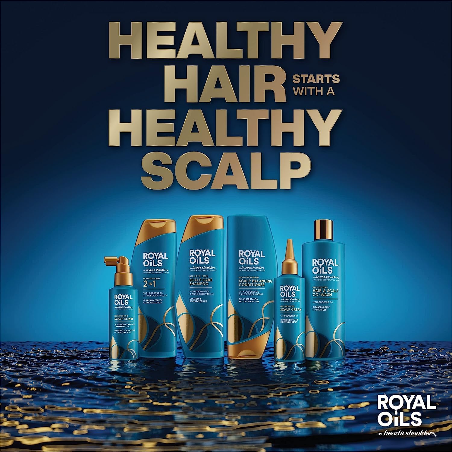 Head & Shoulders Royal Oils ingredientes coco vinagre para cuidado natural
