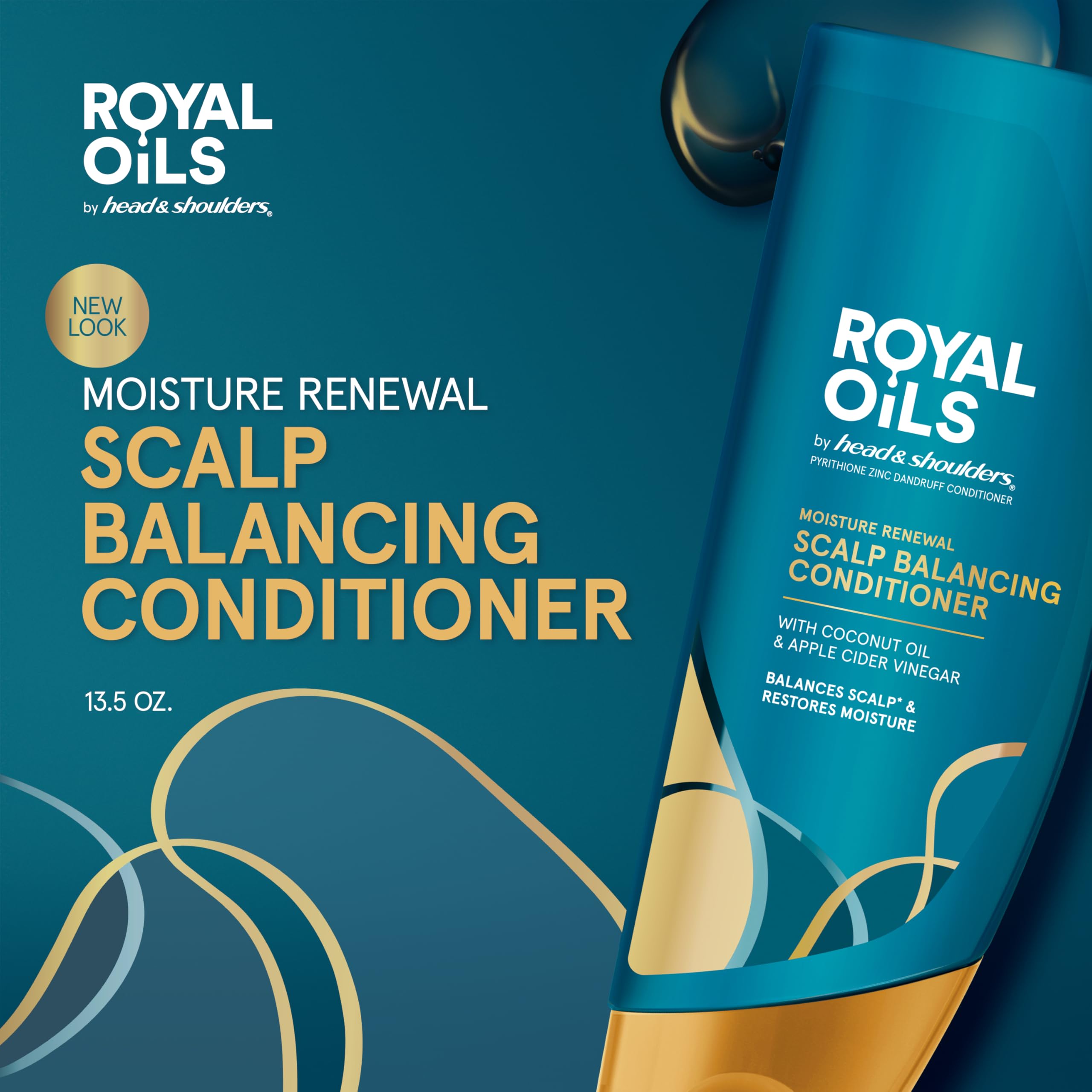Front packaging of Head & Shoulders Royal Oils for trusted scalp care.