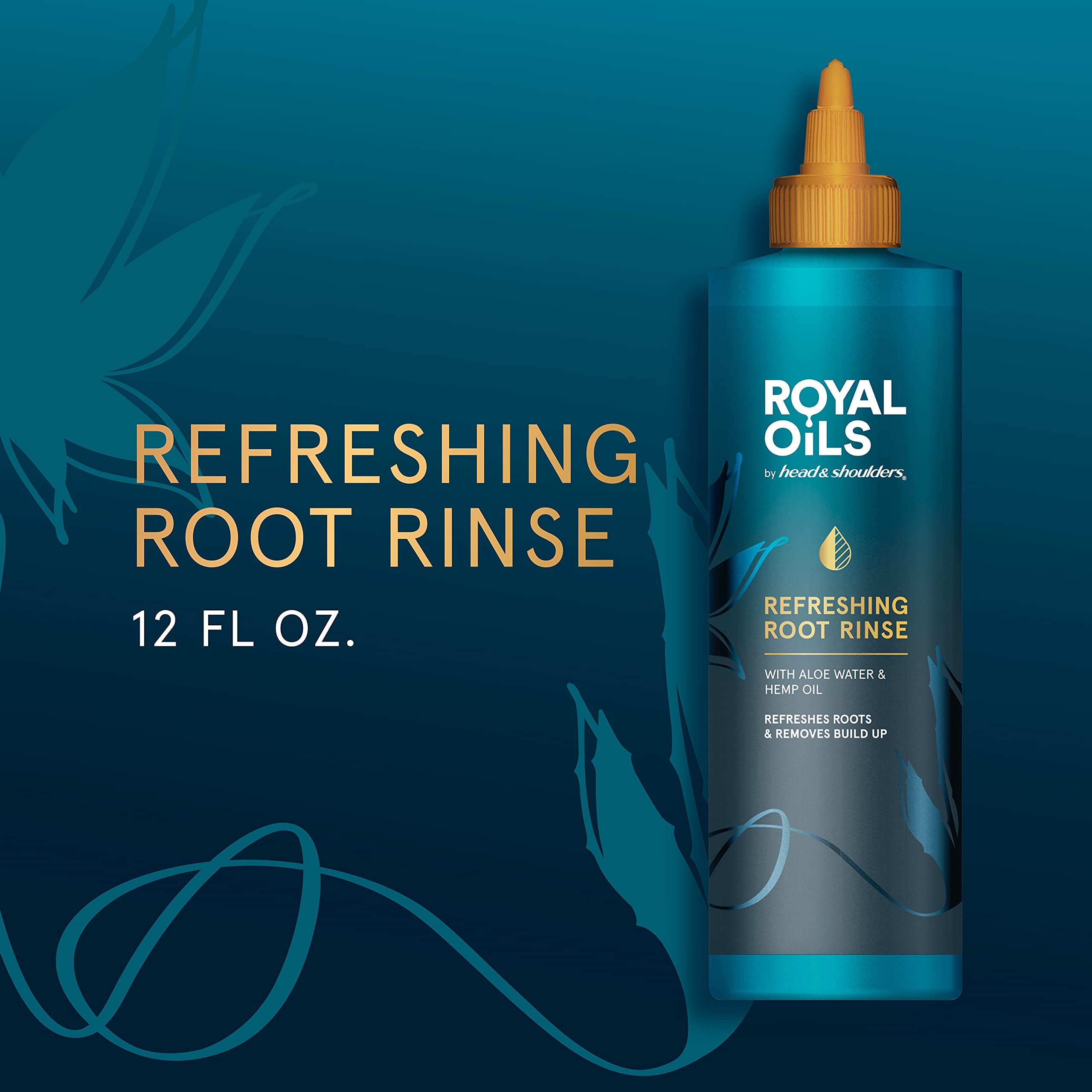 Product label close-up highlights aloe water and hemp oil formula