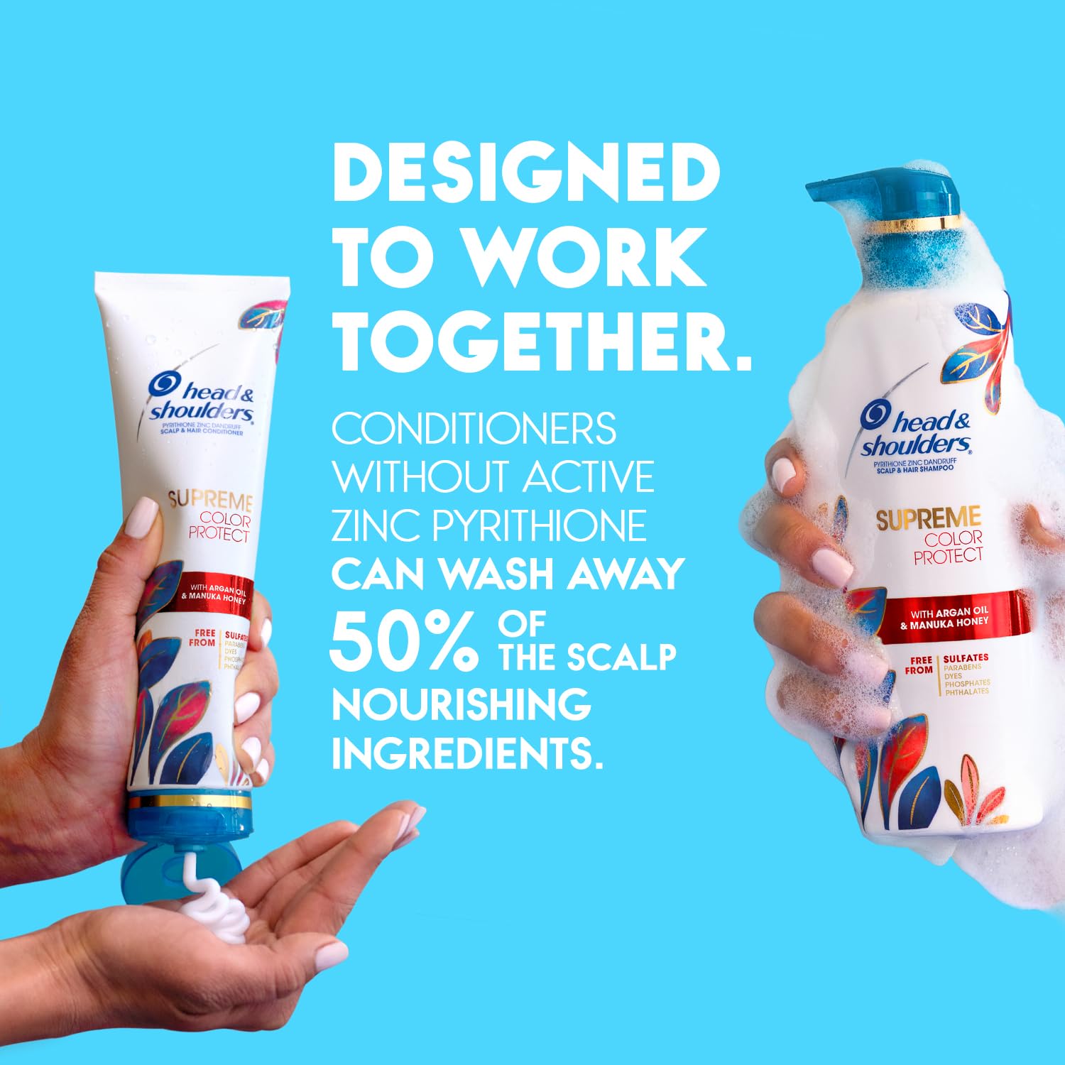 Head & Shoulders Supreme Color Protect cabello teñido protegido y con brillo.