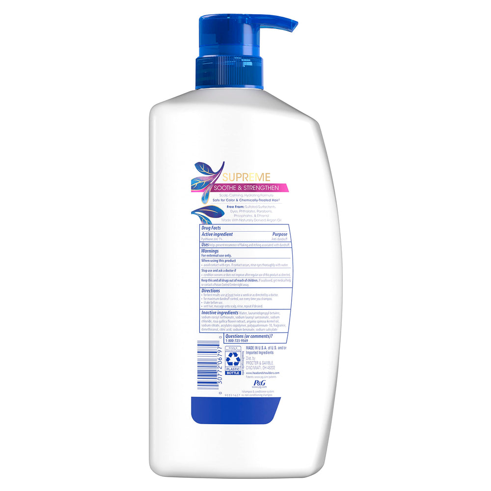 Head & Shoulders Supreme healthy hair glow after use suggests improved scalp health