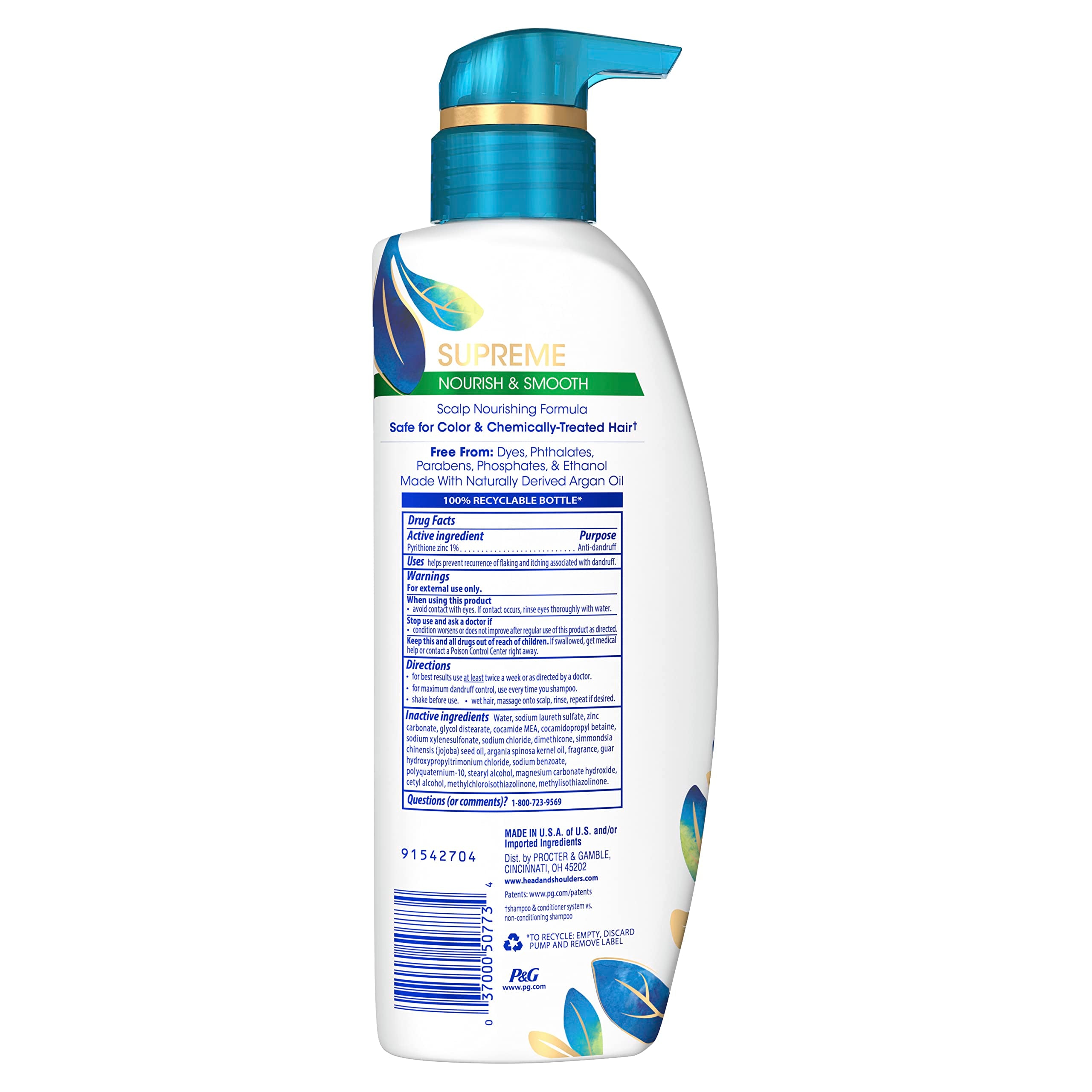 Embalaje Head & Shoulders resalta fórmula libre de sulfatos.