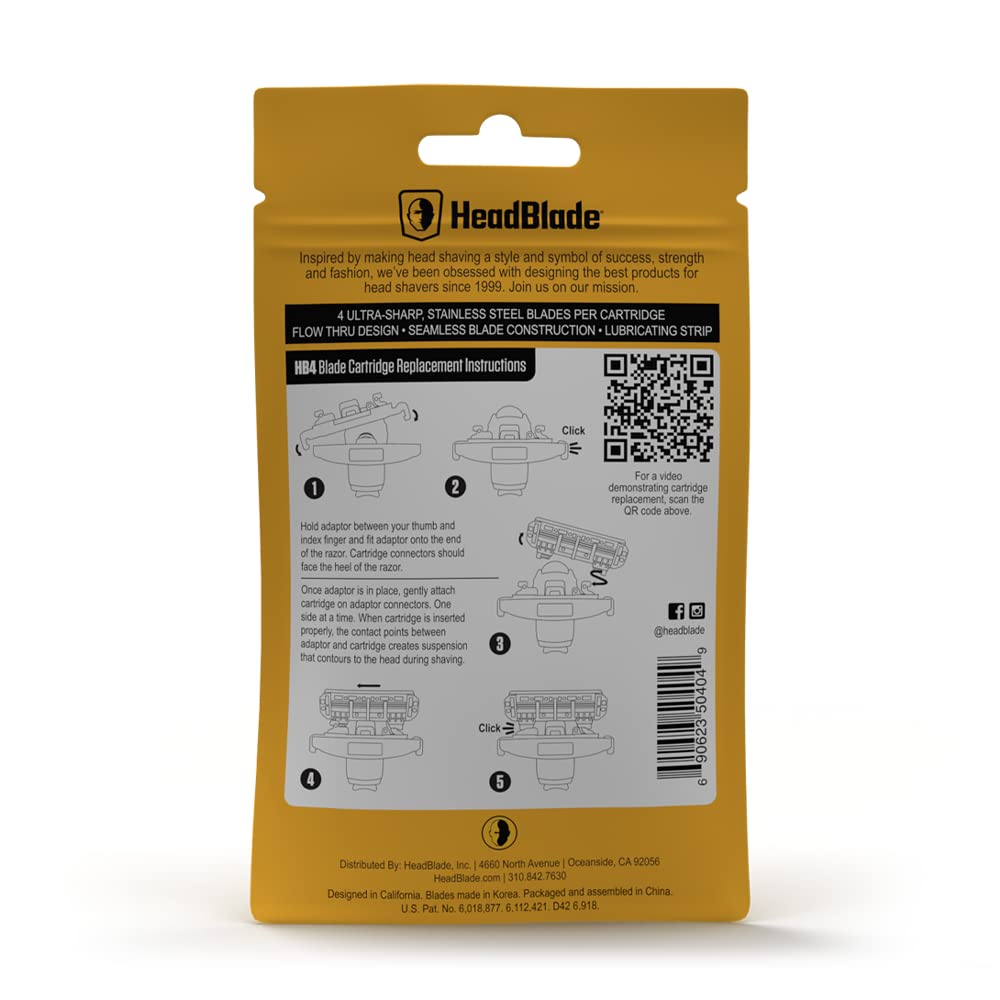 HB4 replaceable cartridges shown for easy blade changes.