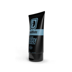 HeadBlade HeadLube Glossy texture closeup highlights lightweight moisturizing formula