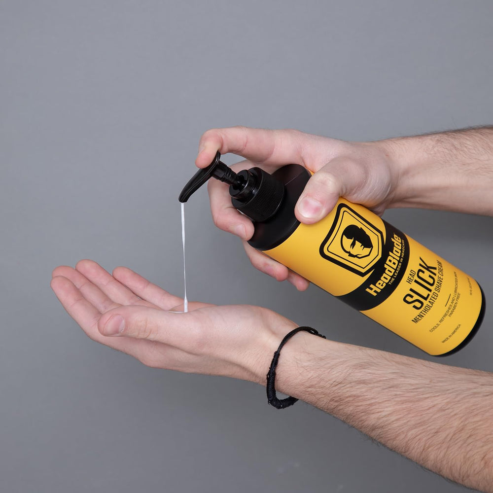 HeadBlade HeadSlick rinse leaves skin clean without residue