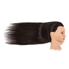 Headstar braiding-training hair on the mannequin head enables precise technique development.