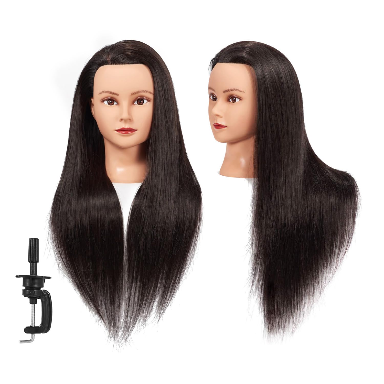 Headstar mannequin head 26-28 inch for realistic haircut practice and technique refinement.