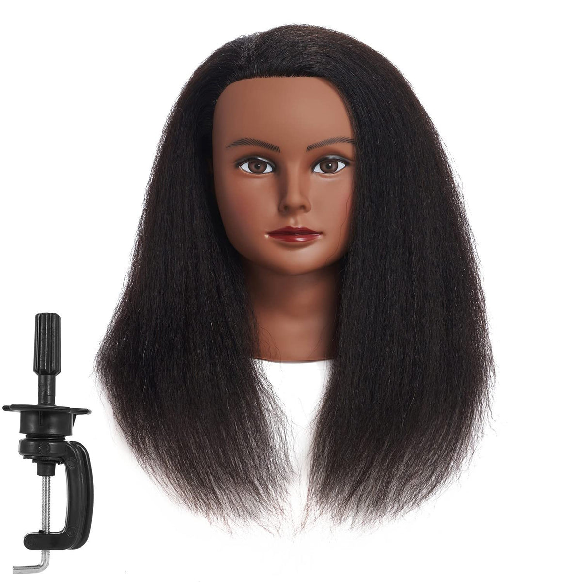 Headwinn Traininghead real hair mannequin head for professional practice and versatility.