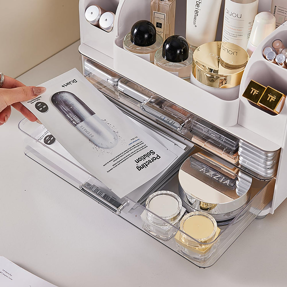 Heaime open top space ideal for tall bottles or facial serums
