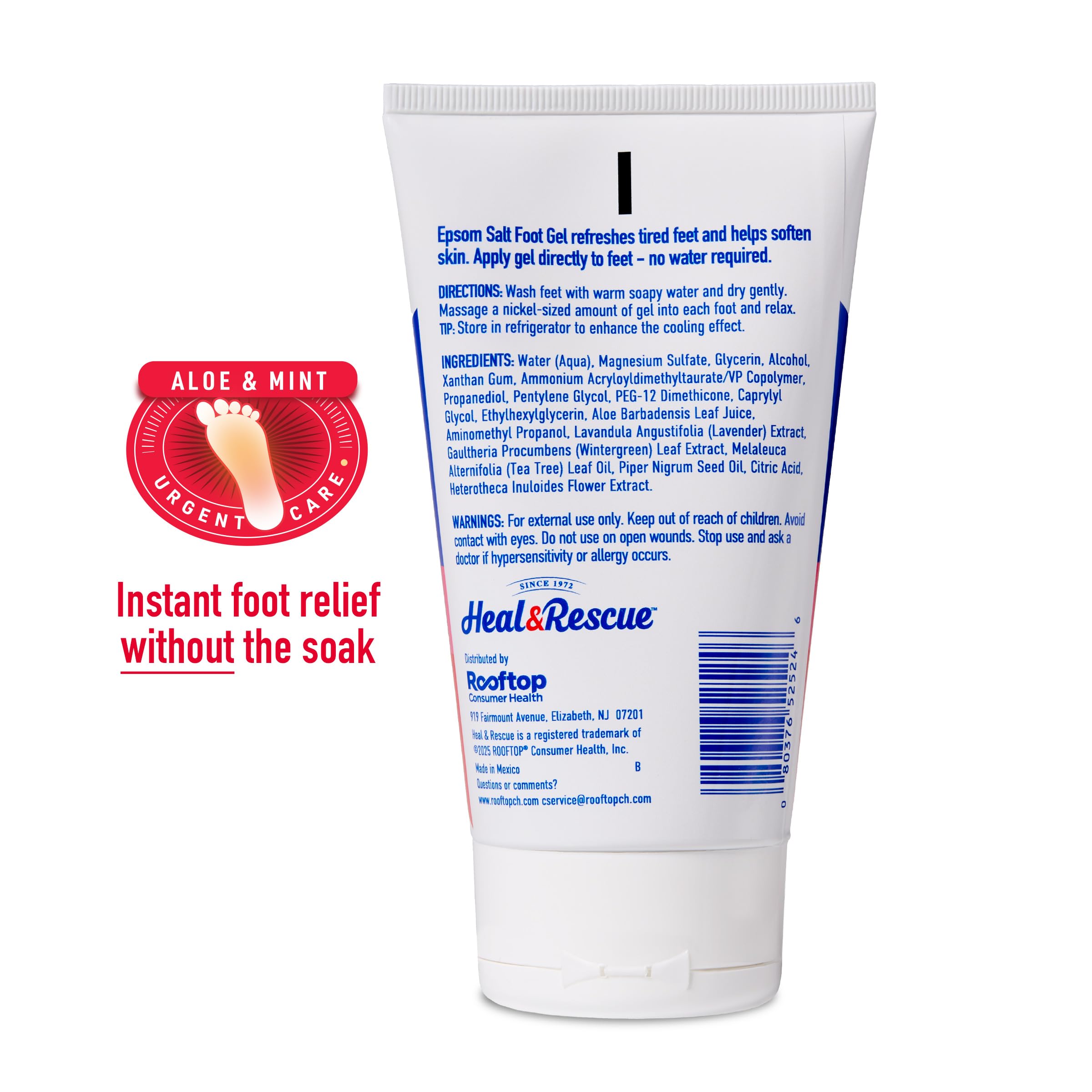 Heal&Rescue gel de pies extracto de wintergreen para revitalizante