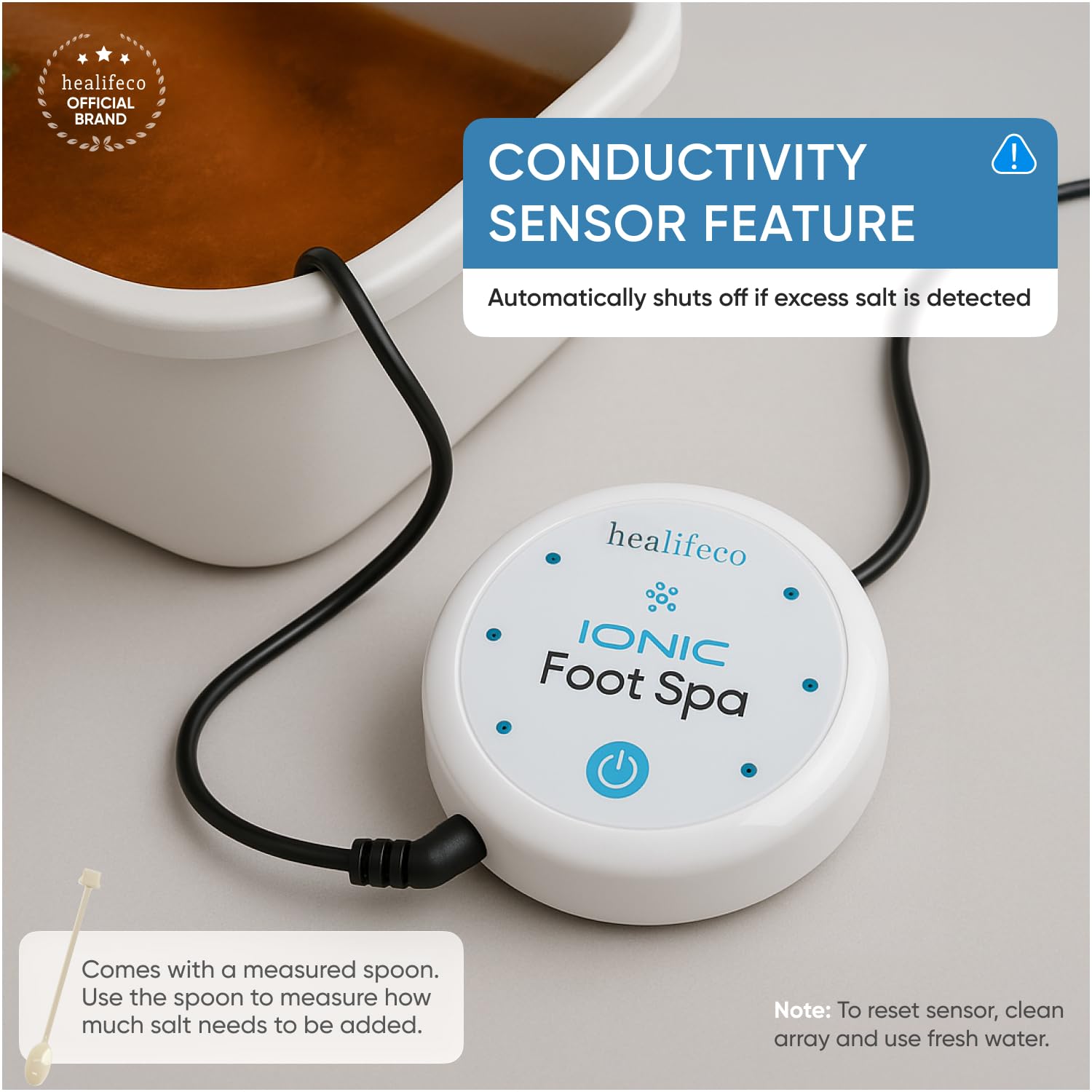 Healifeco Ionic Foot Spa instruction-manual guides safe use
