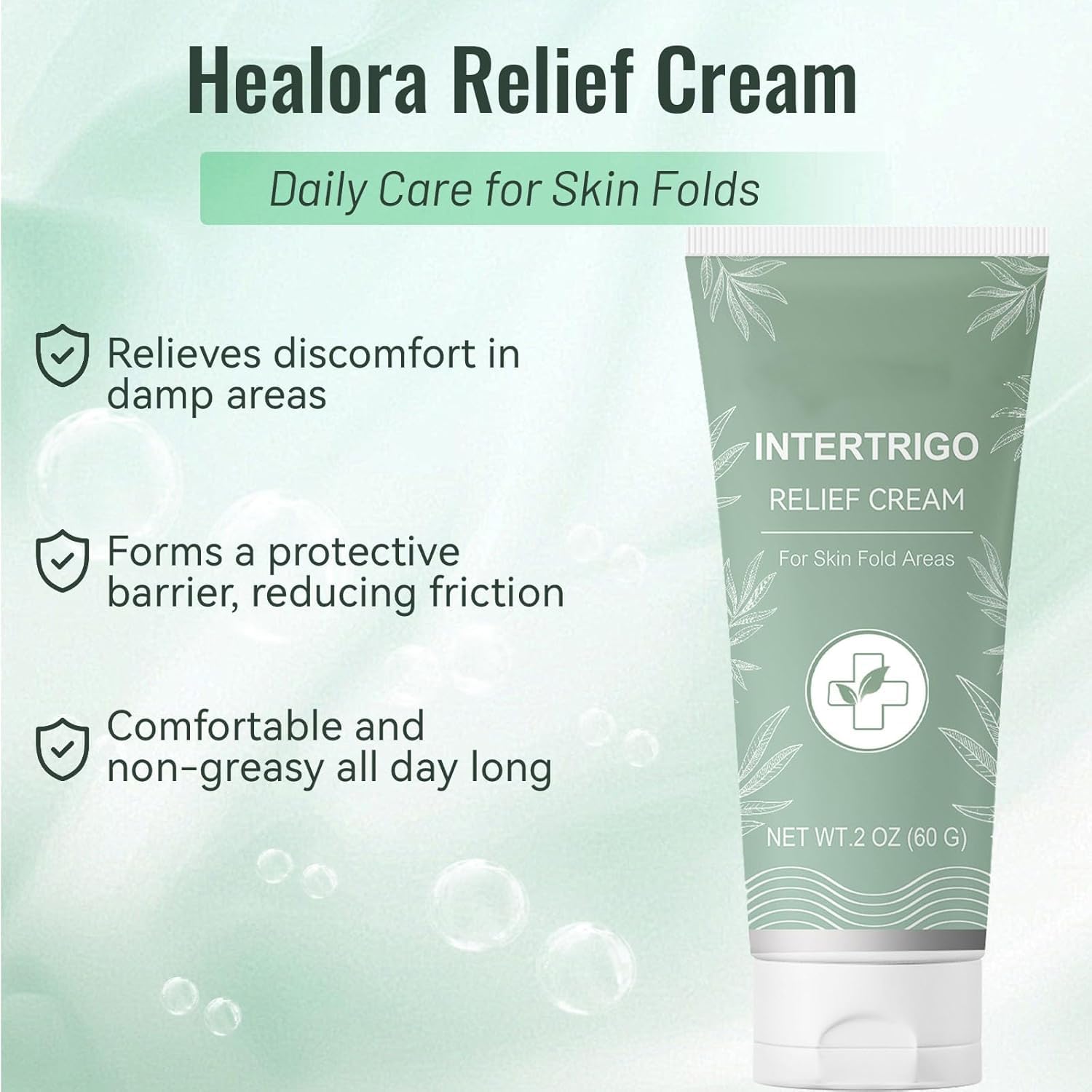 Healora Cream para debajo del pecho, confort diario.