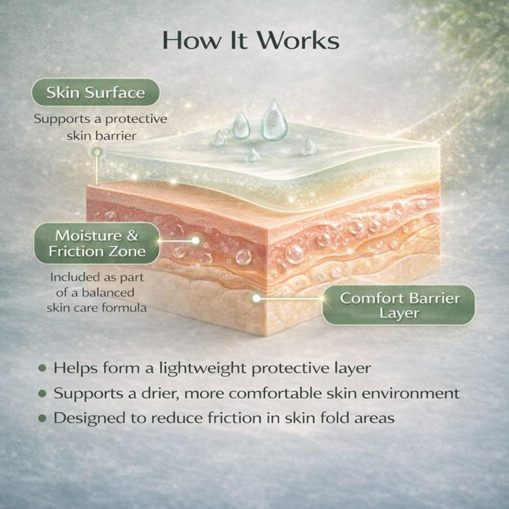 HEALORA Cream zinc oxide formula supports surface-level skin comfort