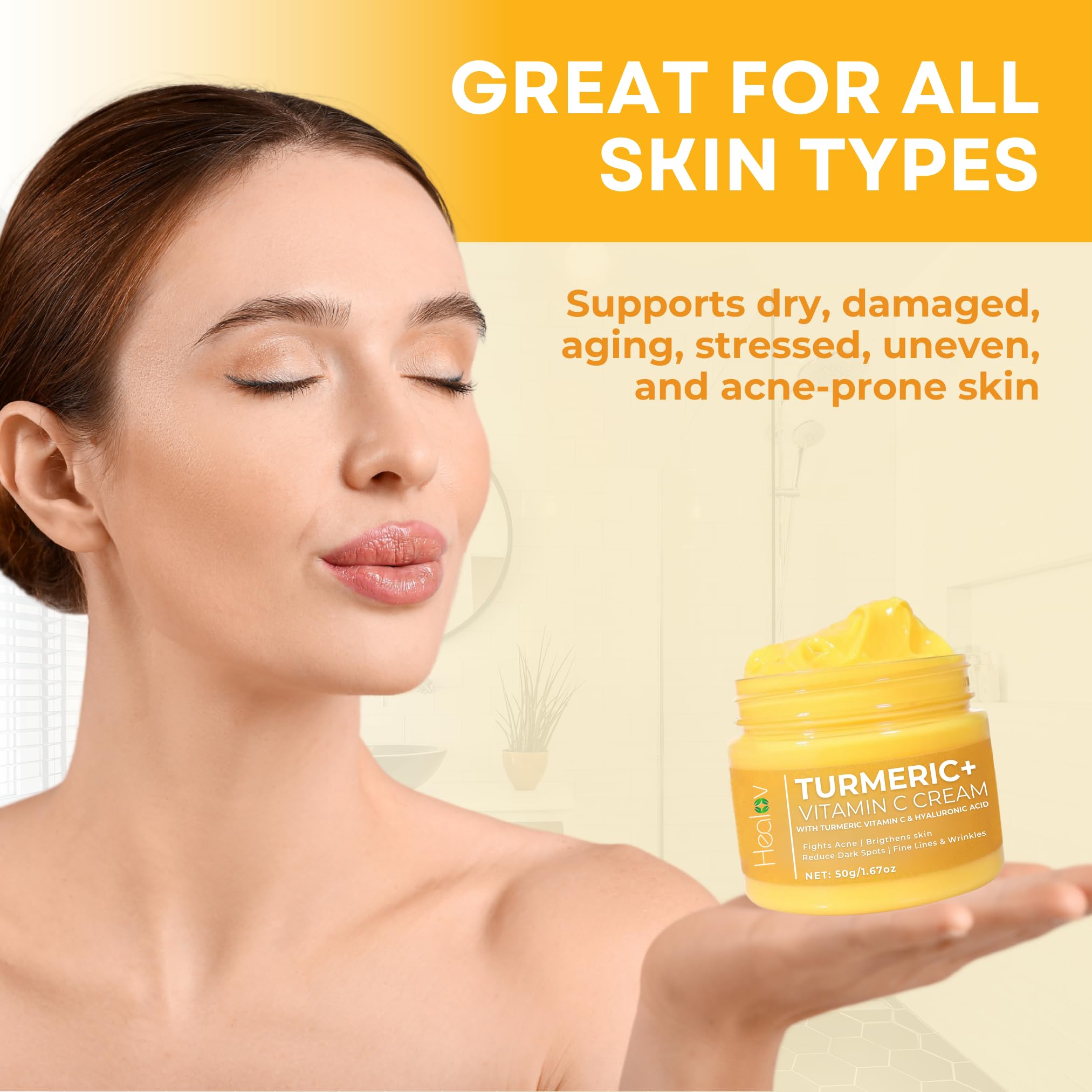 Healov crema curcuma con vitamina C: nutrición diaria