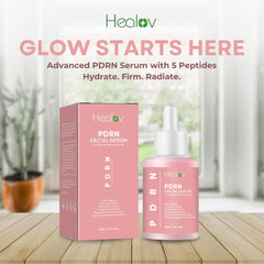Healov PDRN Serum bottle with pump for easy, controlled application