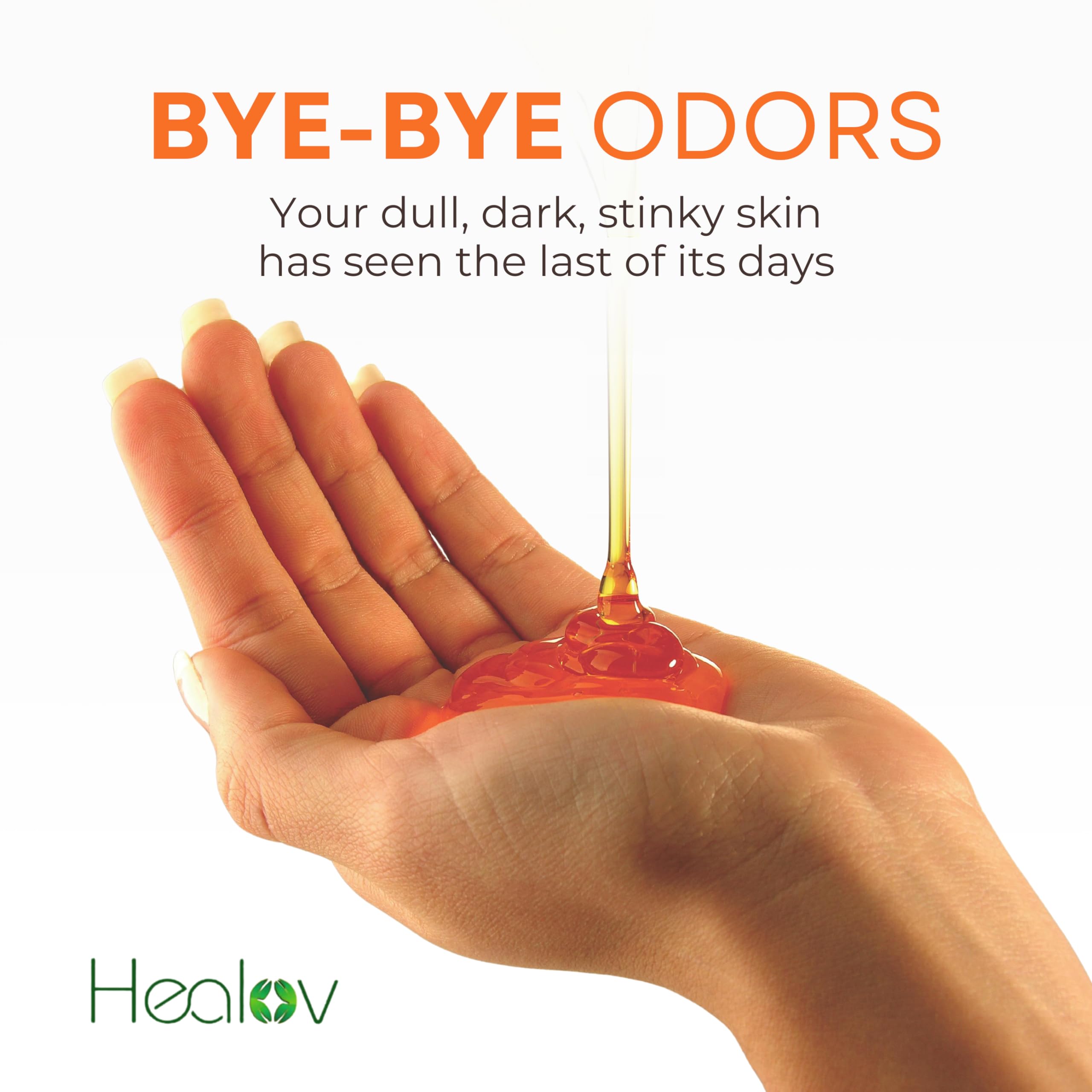 Axilas con Healov Persimmon, control de olores para mayor frescura.