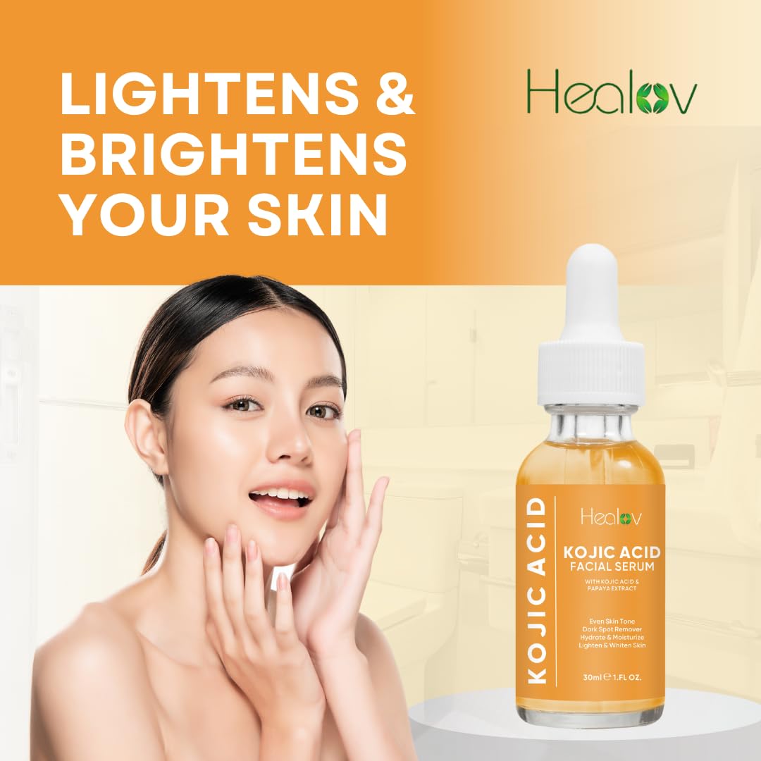 Healov Kojico Serum: envase práctico para incorporarlo en tu rutina diaria.