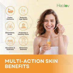 Healov Kojico Serum: textura cremosa facilita absorción y suaviza la piel.