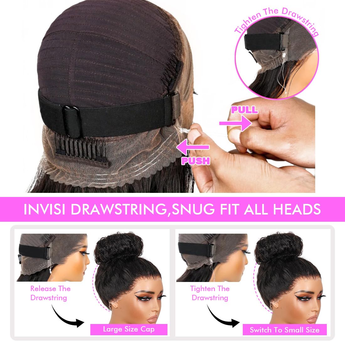 Healthair high ponytail and bun capability for elegant updos.