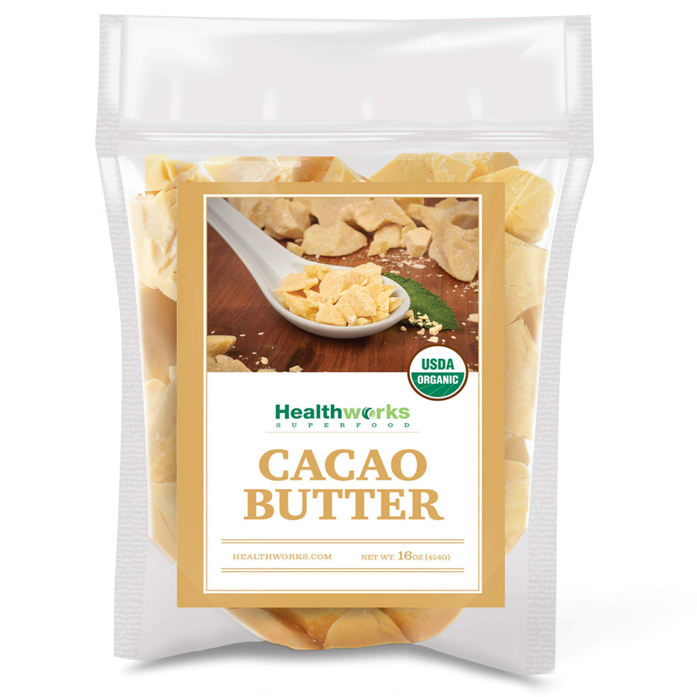 Healthworks cacao butter bottle 16 oz for silky desserts