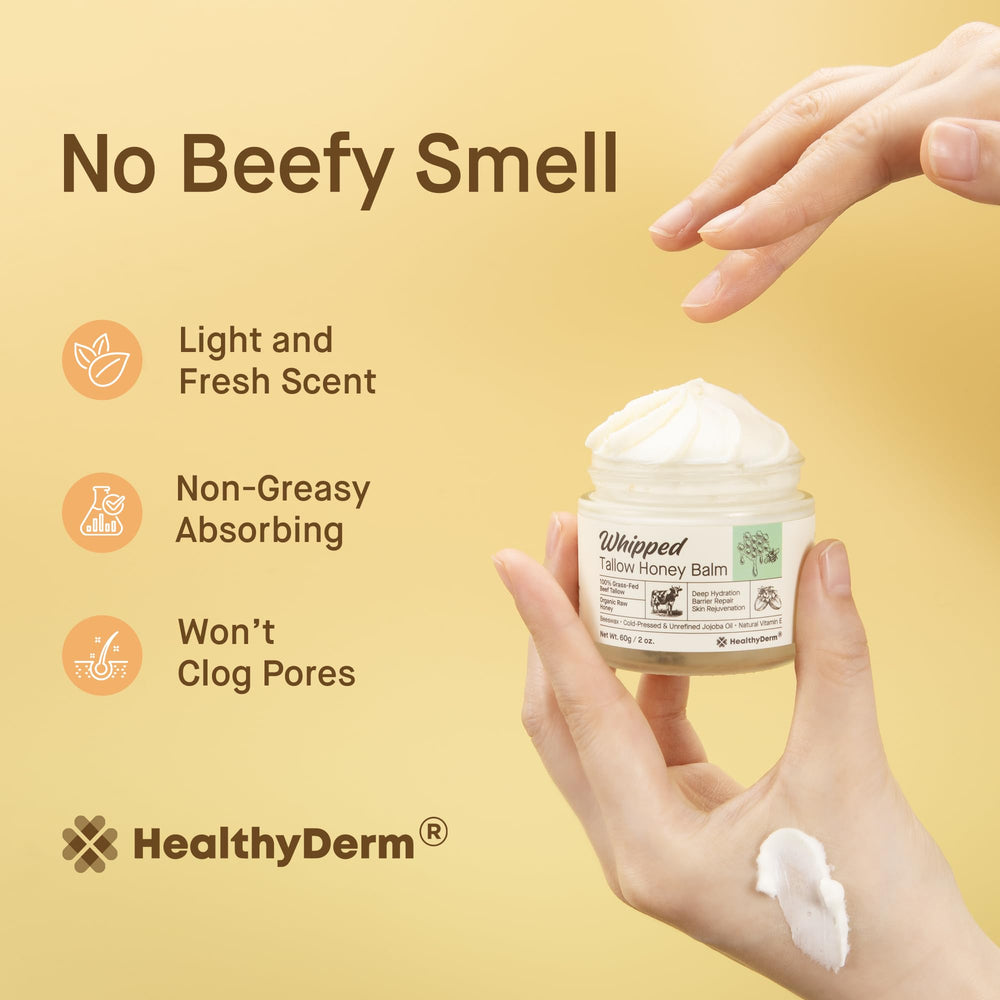 HealthyDerm aroma neutro gracias a miel natural, uso cómodo.