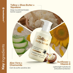 HealthyDerm crema tallow calma piel sensible con manzanilla dorada y aloe