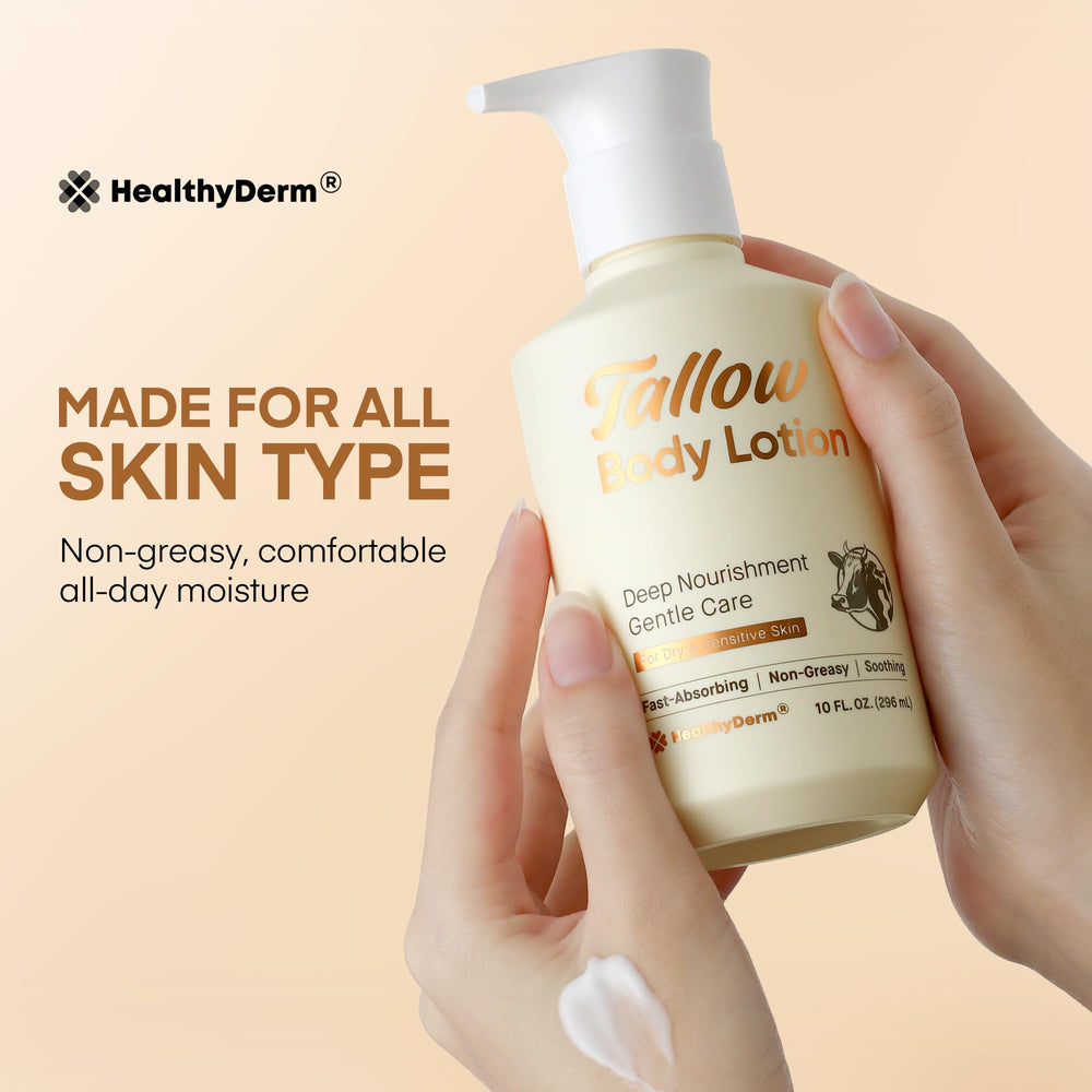 HealthyDerm crema tallow sin fragancia cuida piel sensible sin perfume