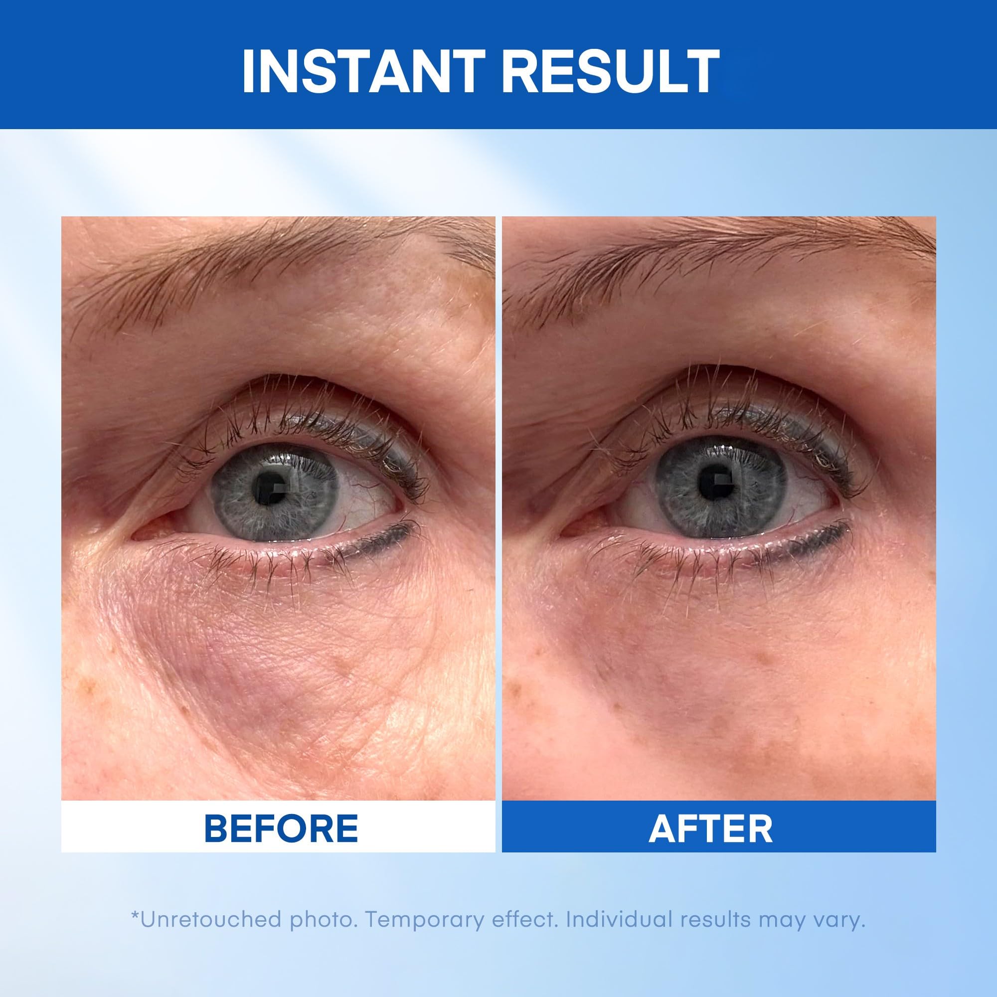 HealthyDerm Instant Eye Lift Serum texture close-up, showing gentle tightening film.