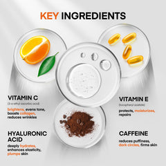 HealthyDerm serum ingredients panel highlighting Vitamin C and Niacinamide.