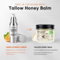 HealthyDerm Tallow Honey Balm packaging illustrating deep hydration.