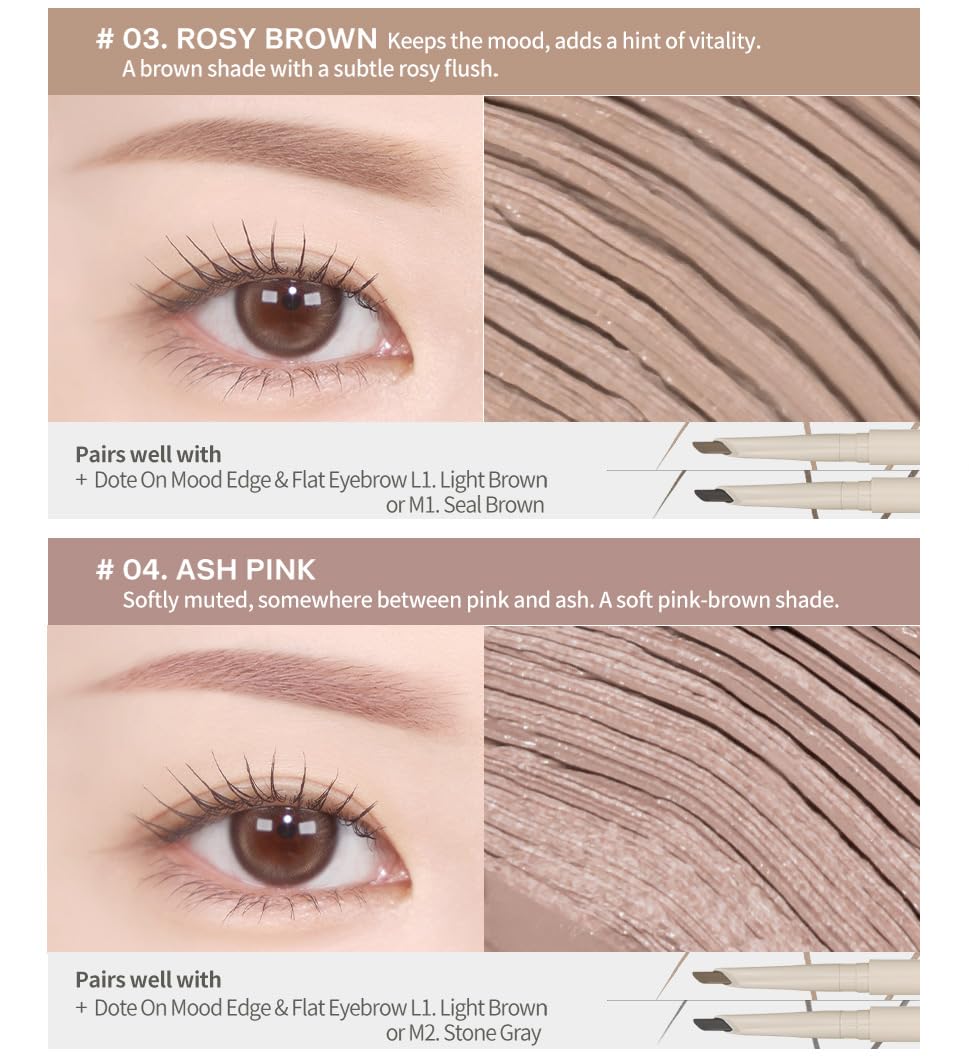 Heart Percent Dote On Mood Browcara: delineado suave para cejas definidas.